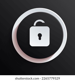 icono de bloqueo vectorial en negro
