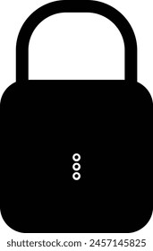 Vector lock icon on white background. eps 10 lock  icon.