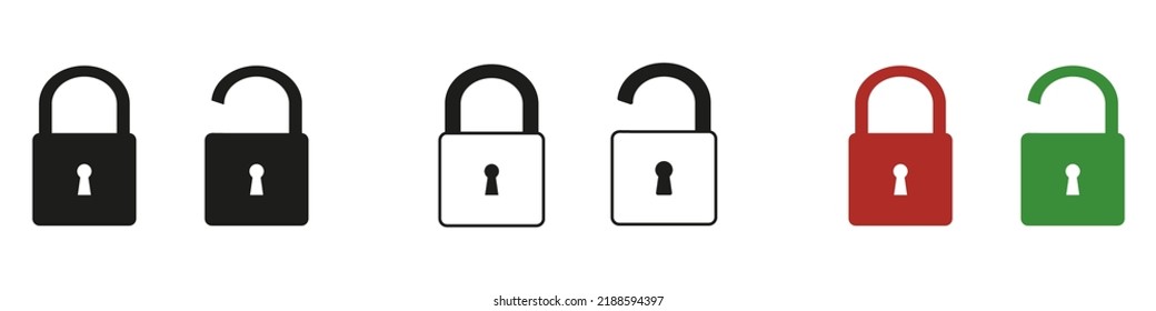 Vector lock icon. Security symbol. Isolated on a white background. Vector illustration eps10