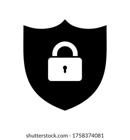 Protección contra bloqueos vectores o Ilustración de escudo
