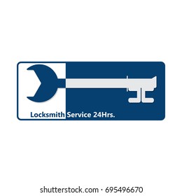 vector locksmith logo design service 24 hrs