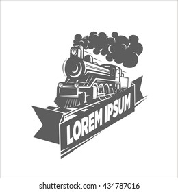 Vector locomotive logo.