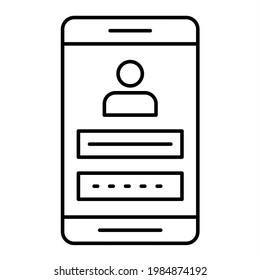  Vektor Log-in-Rahmensymboldesign
