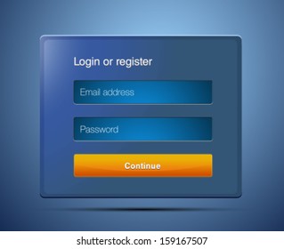 Vector login form for web - Powered by Shutterstock - Get 15% off with code: PIKWIZARD15