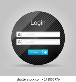 Vector Login Interface - Username And Password