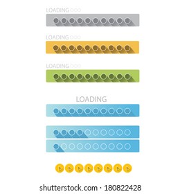 vector Login website template flat design. EPS8. website template