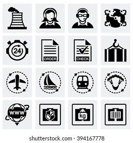 Vector Logistic icon set