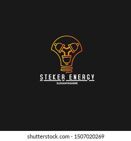 vector logo abstract energy template design vector illustrasion. modern,flash,yellow vector design