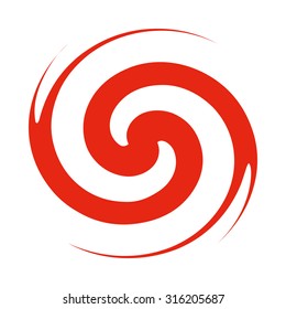 Vector logo of abstract fire. Web icon.