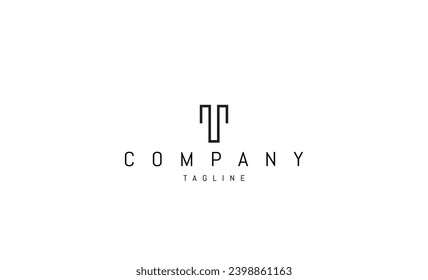 Logotipo vectorial Ilustración abstracta de la silueta de la ciudad en un estilo lineal.
