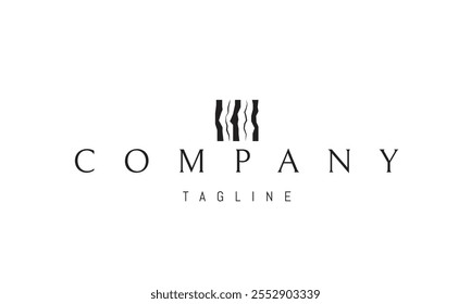 Vector logo with an abstract image of ancient megaliths.