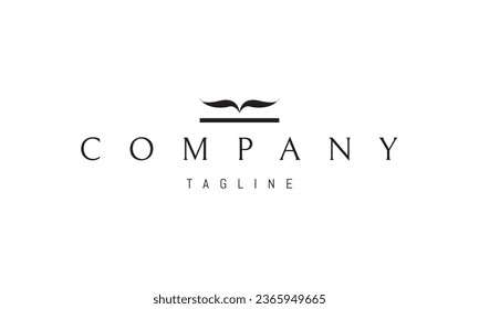 A vector logo with an abstract image of a bird flying above the horizon in the form of the letter K.