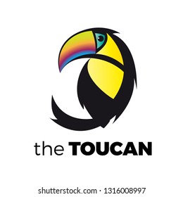 Vector logo abstract toucan