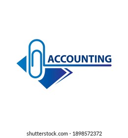 Vector logo of an accounting company, finance and investment