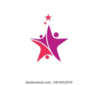 Vector Logo achieve the dream of becoming a star