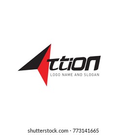 Vector Logo Action And Active For Sport, Business, And Activity