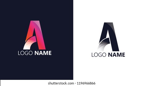 vector logo alphabet modern