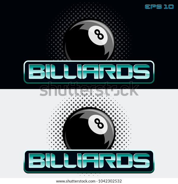 Vector Logo American Pool Table Picture Stock Vector (Royalty Free ...