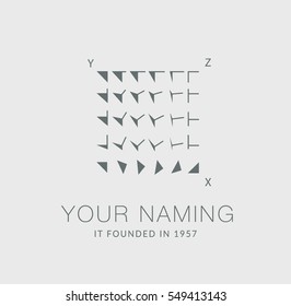 vector. logo. angle change