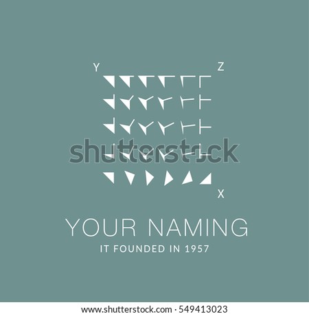 vector. logo. angle change