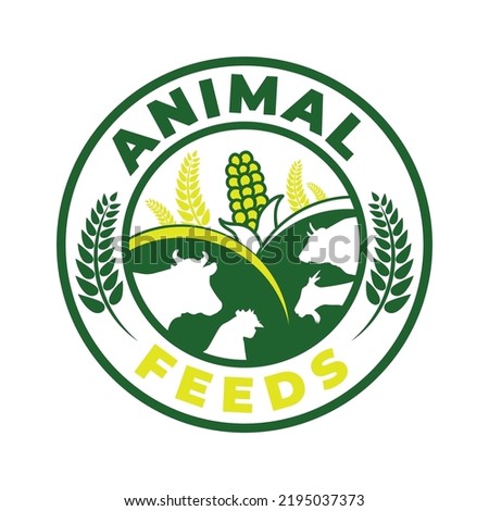 Vector Logo for Animal Feeds Stock foto © 
