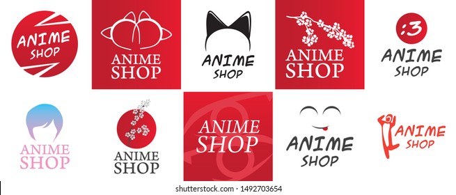 Vector logo for anime and souvenir shop