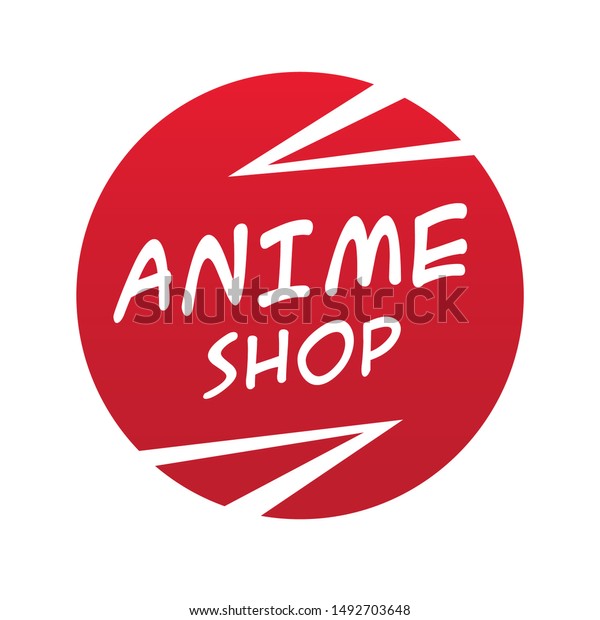 Vector Logo Anime Souvenir Shop Stock Vector Royalty Free