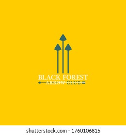 vector logo arrow archery sport club  