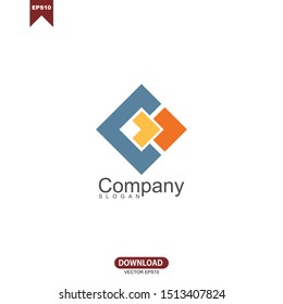 Vector logo arrow concept design template for business. Innovation sign.