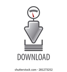 vector logo arrow for download from the speed sensor