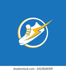 Vector Logo art for Small Business Shop and Game Company. shoes sporty theme design