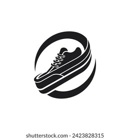 Vector Logo art for Small Business Shop and Game Company. shoes sporty theme design