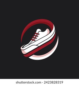 Vector Logo art for Small Business Shop and Game Company. shoes sporty theme design