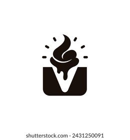 Vector Logo art for Small Business Shop and Game Company. ice cream sweet design business