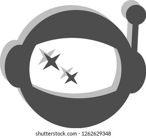 Vector logo astronaut on a white background.