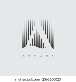 vector logo A aurora. logo design