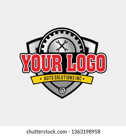 Vector Logo Automotive Workshop Stock Vector (Royalty Free) 1363198958 ...