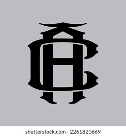 vector logo awesome monogram CA