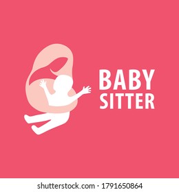 Vector logo of babysitter, child care and nursery
