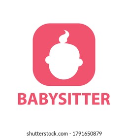 Vector logo of babysitter, child care and nursery