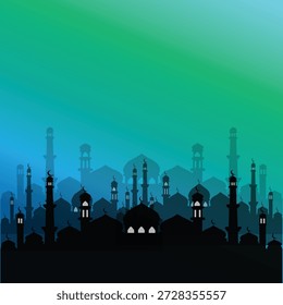 Fondo de logotipo de Vector Ramadán polilla