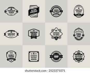 Vector Logo Badge or Emblem Design Bundle