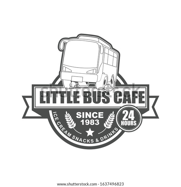Vector logo, badge, emblem, symbol and icon\
template design with Bus\
Theme\
