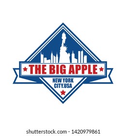 Vector logo, badge, icon, symbol, template design with New York City Theme