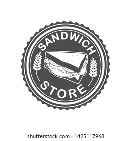 Vector logo, badge, symbol and icon template design for Sandwich Seller