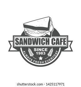 Vector logo, badge, symbol and icon template design for Sandwich Seller