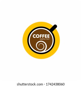 Insignias del logo vectorial para la cafetería.