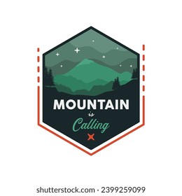 Vector logo badges outdoor adventure