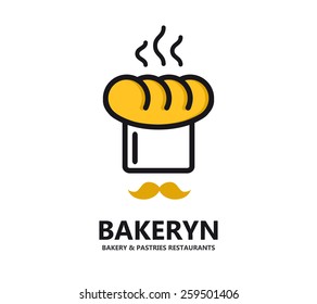  Vector logo for bakeries and restaurants