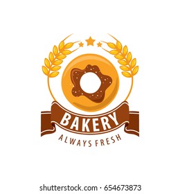 Vector logo of a bakery. Bread house